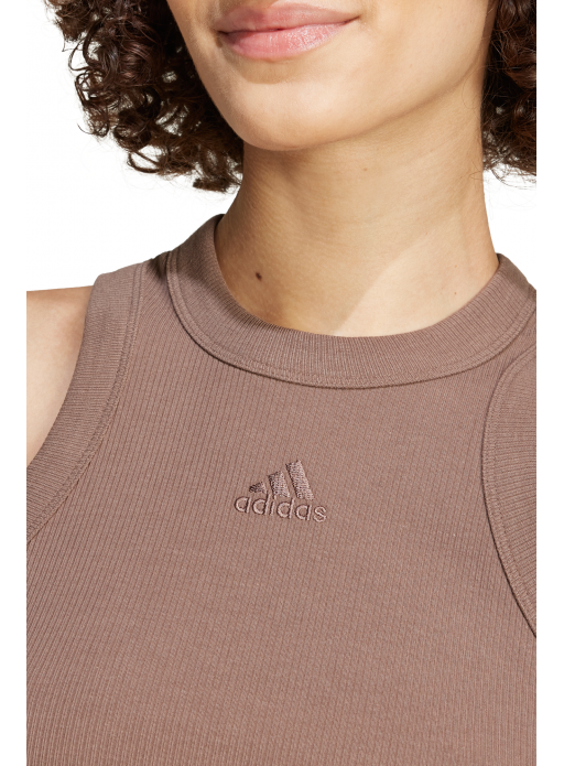 Koszulka adidas Lounge Ribbed Crop - IY6733