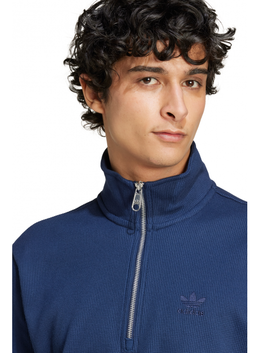 Bluza adidas Originals Trefoil Essentials Waffle 1/2 Zip - IY2299