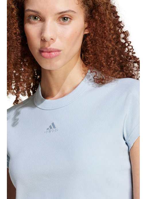 Koszulka adidas Lounge Ribbed Crop - IY6744