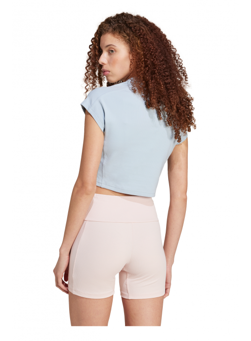 Koszulka adidas Lounge Ribbed Crop - IY6744