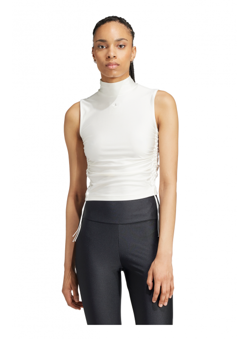 Koszulka adidas Originals Ruched 3-Stripes Crop - IY9232