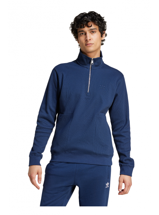 Bluza adidas Originals Trefoil Essentials Waffle 1/2 Zip - IY2299